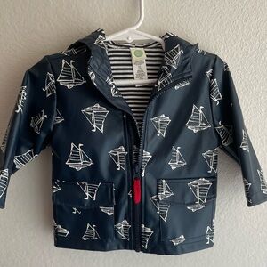 Little Me Hooded Zip up Raincoat
